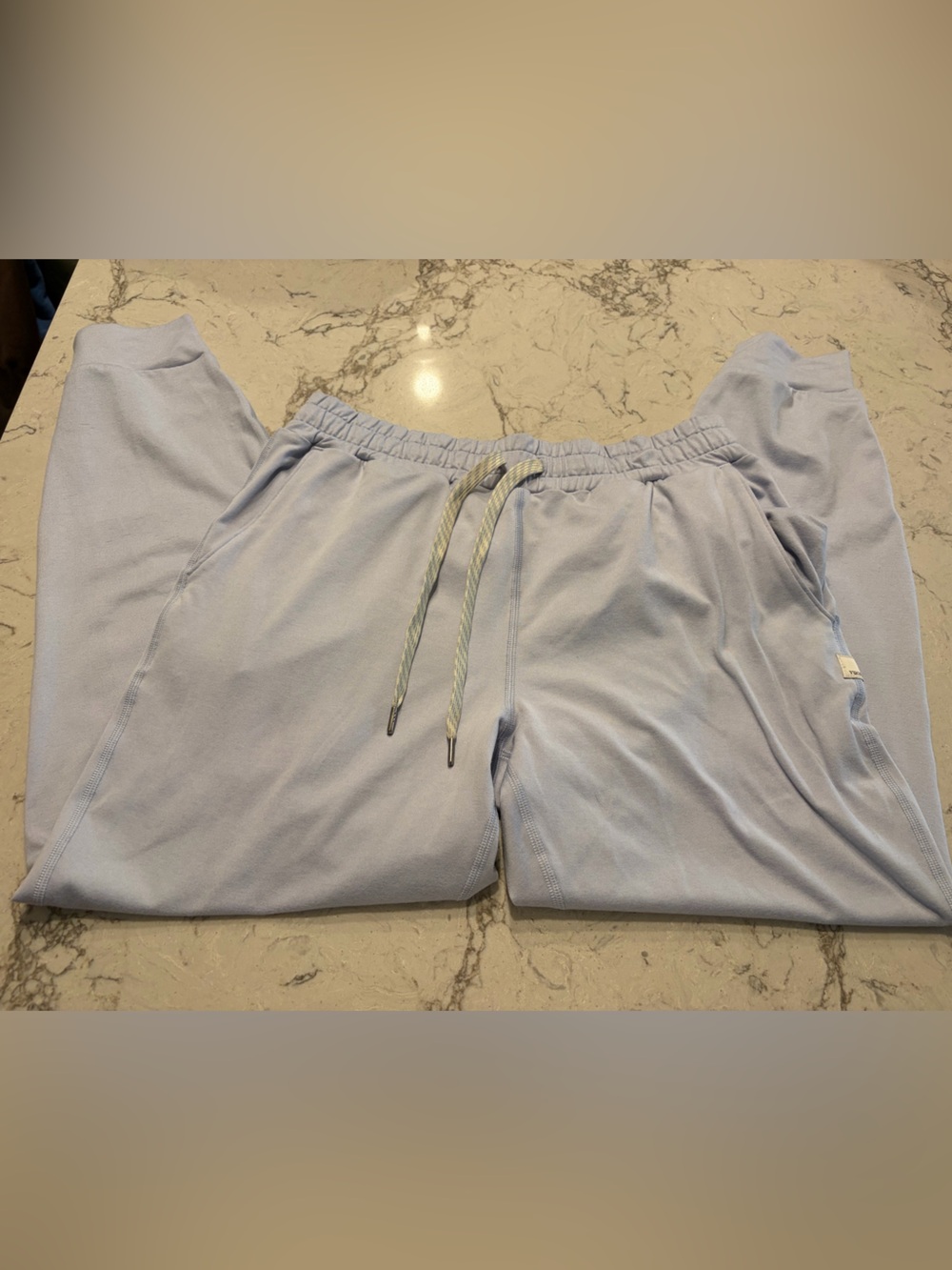 Light Blue Vuori Drawstring Lounge Sweatpants